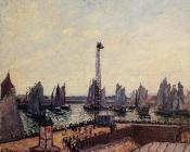 卡米耶毕沙罗 - The Inner Port and Pilots Jetty, Le Havre